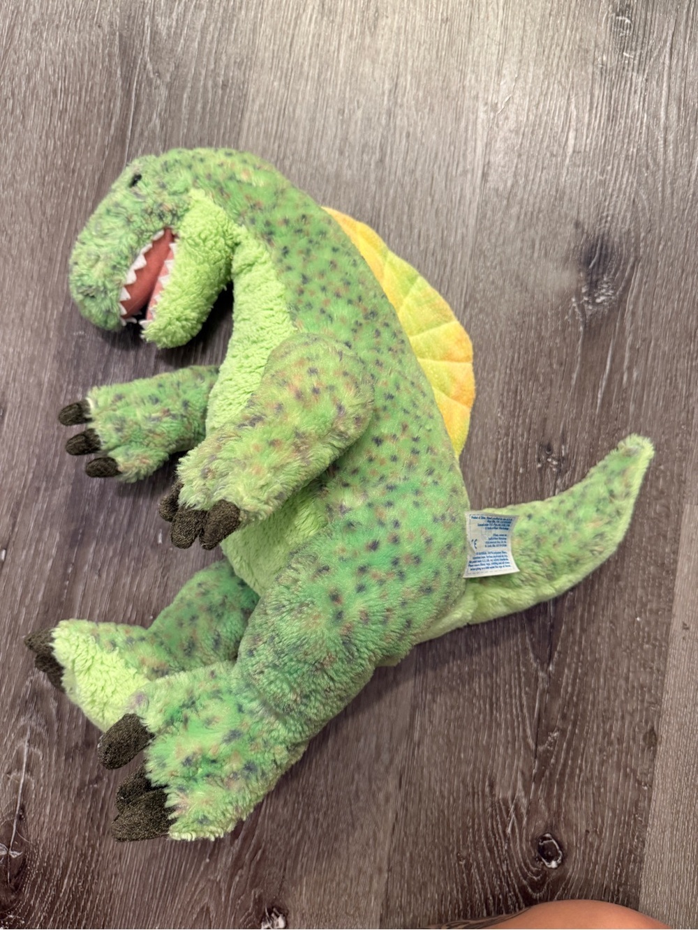 2008 build a bear spinosaurous Plush Green Dinosaur - Soft Stuffed